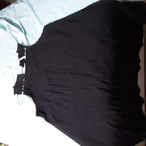 Elegant Black Dress By R N B  2X Good Condition Sleeveless Dress